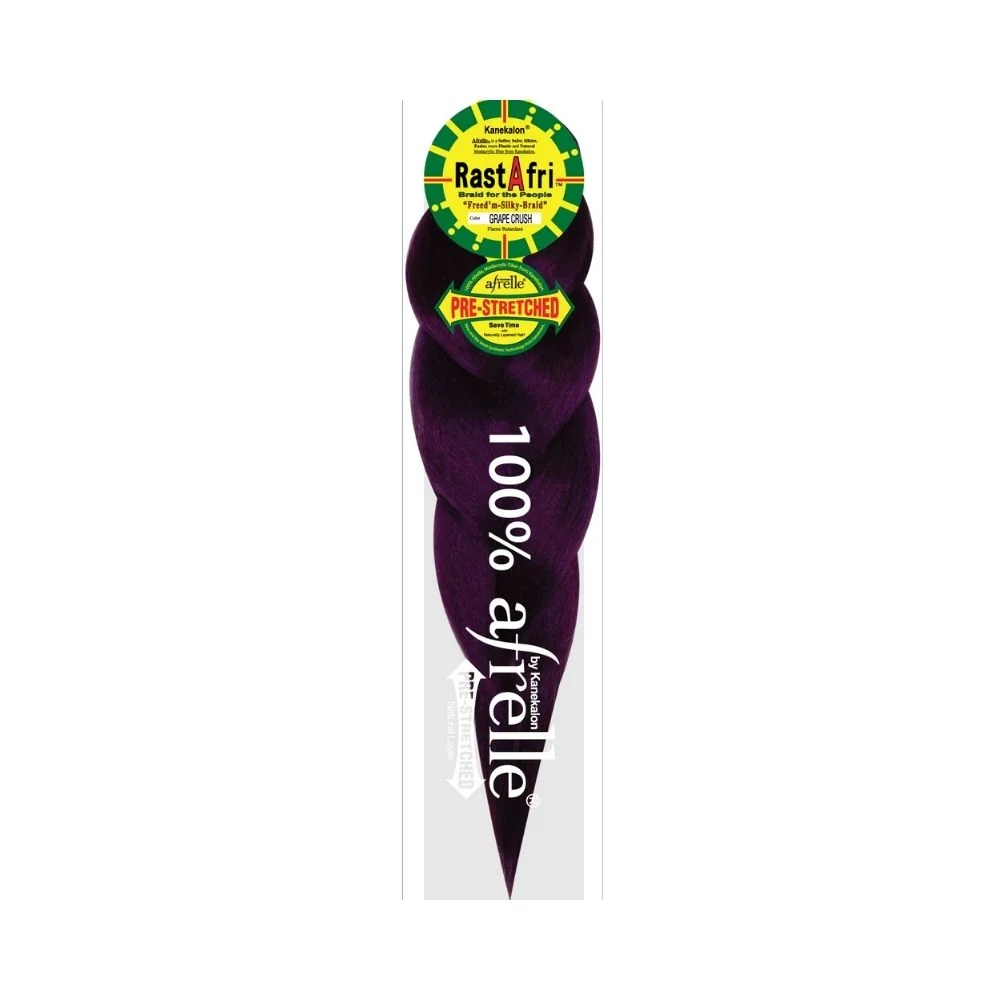 RastAfri Freed'm Silky Braid Pre-Stretched Grape Crush