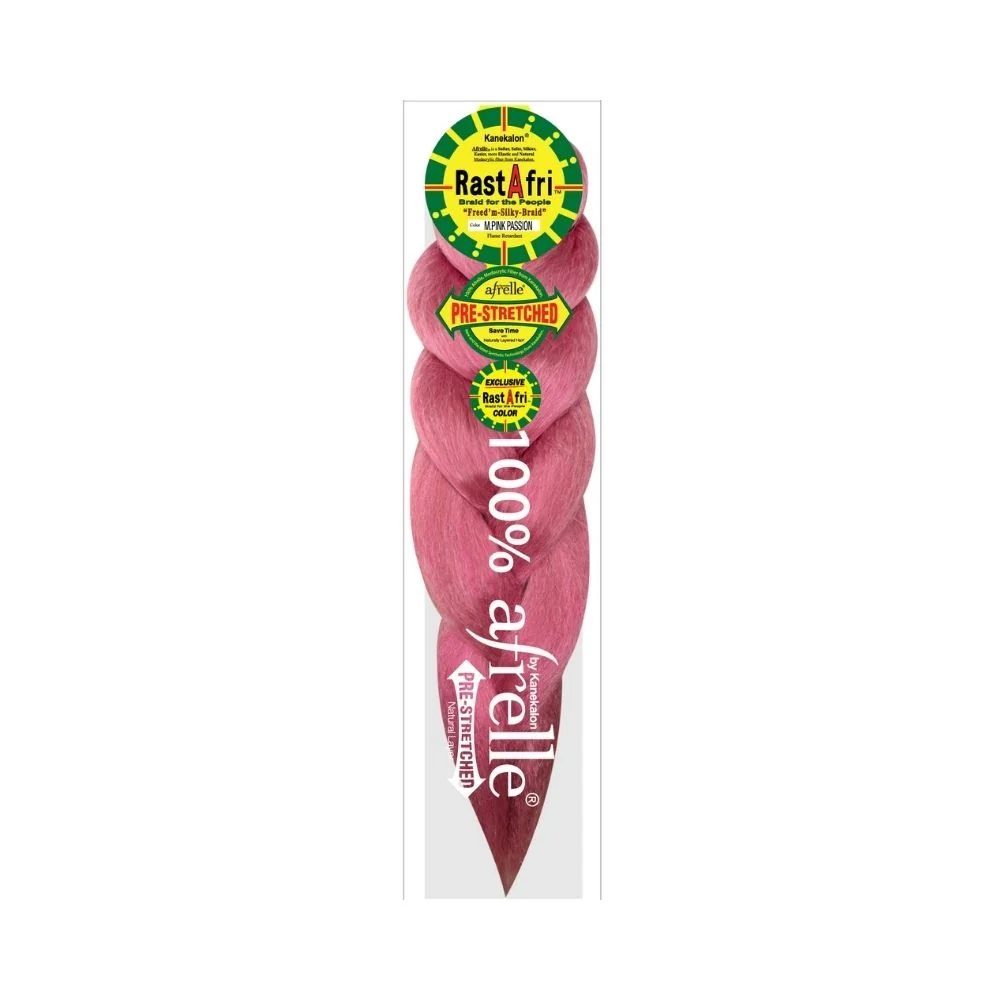 RastAfri Freed'm Silky Braid Pre-Stretched M. Pink Passion