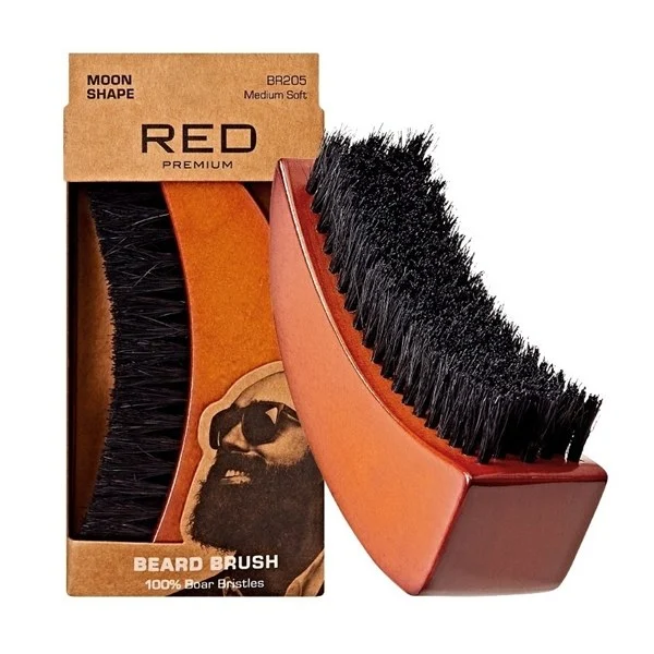 Premium Beard Moon Shape Brush #BR205 - Medium Soft