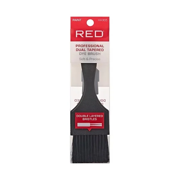 Red Professional Dual Tapered Hair Dye Brush #HH305