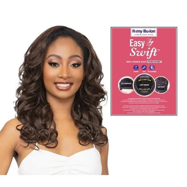 Remy Illusion Easy N Swift Half Wig - OSLO - # 1