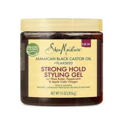 SheaMoisture Jamaican Black Castor Oil + Flaxseed Strong Hold Styling Gel 15oz