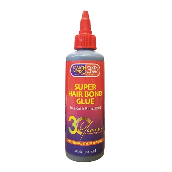 Salon Pro 30 Second Super Hair Bonding Glue 4oz Black