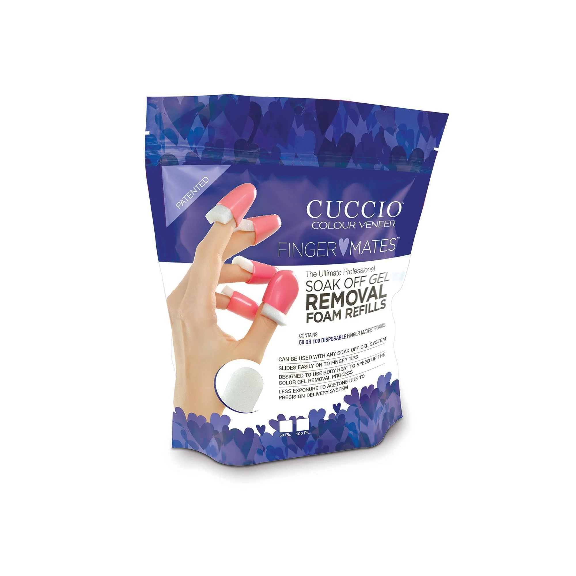 Cuccio Soak Off Mates, 50 Piece Refill