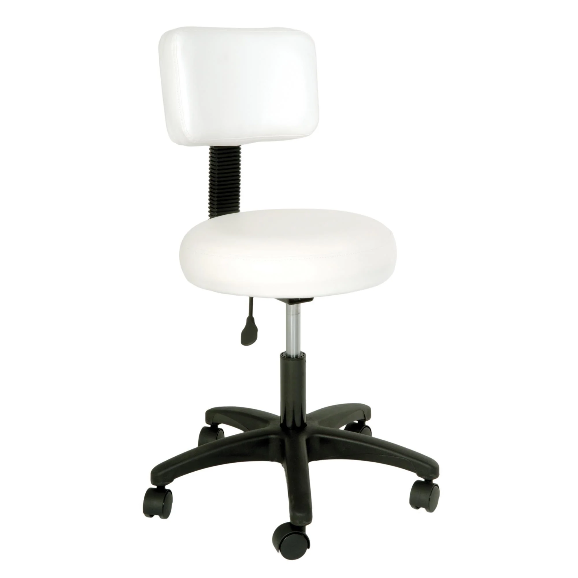 Silhouet-Tone Round Stool with Backrest