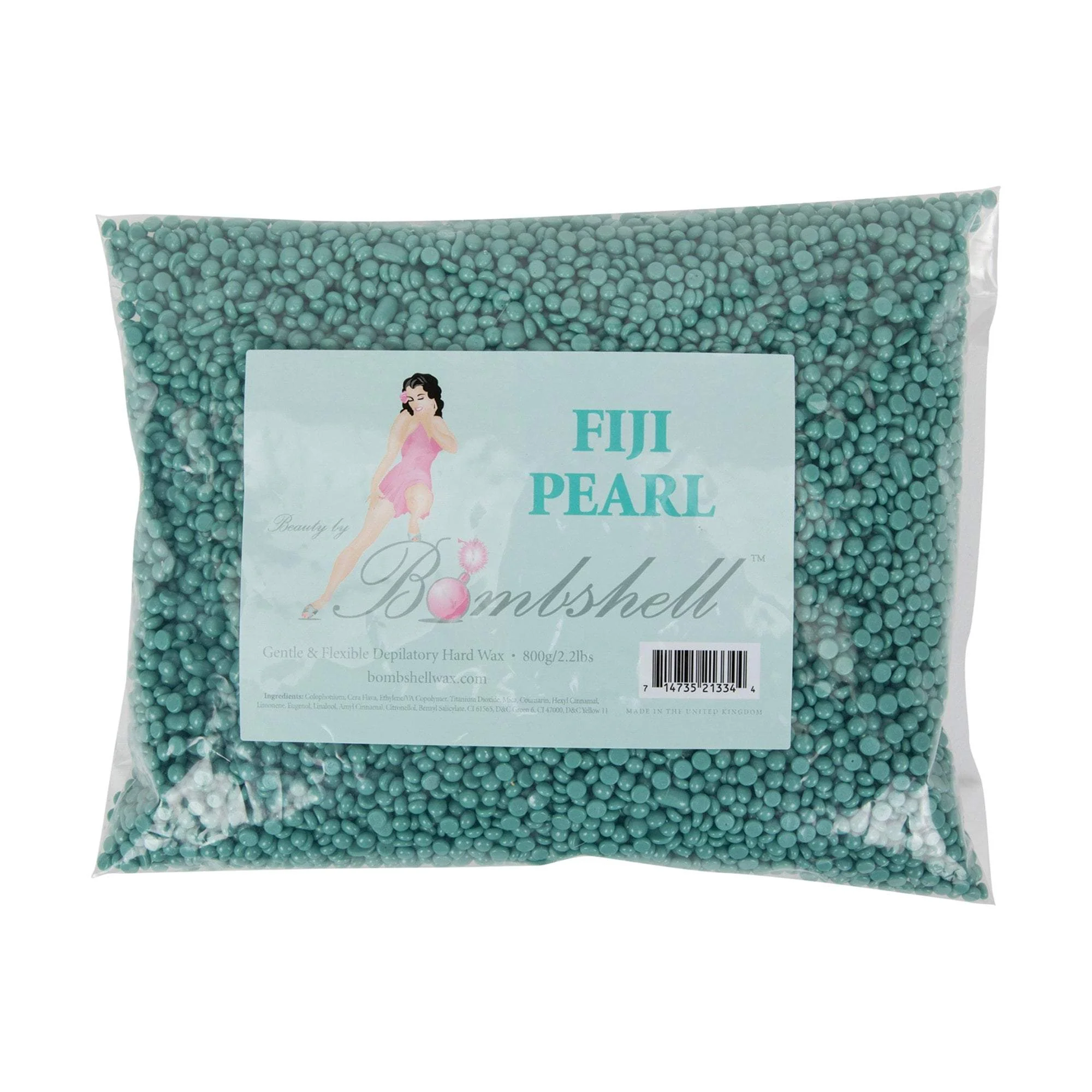 Bombshell Wax Hard Wax, Fiji Pearl, 2 lbs