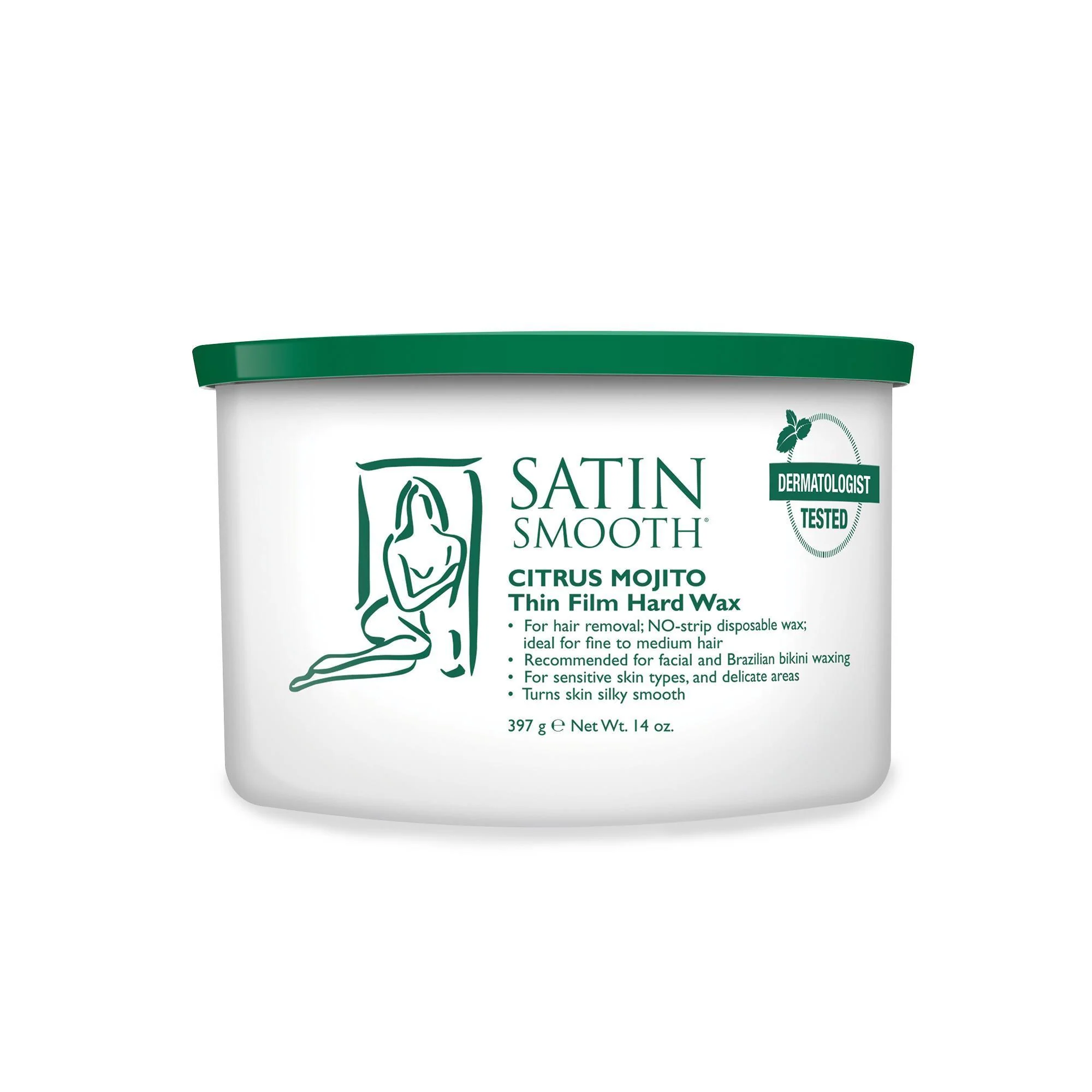 Satin Smooth Hard Wax, Citrus Mojito, 14 oz