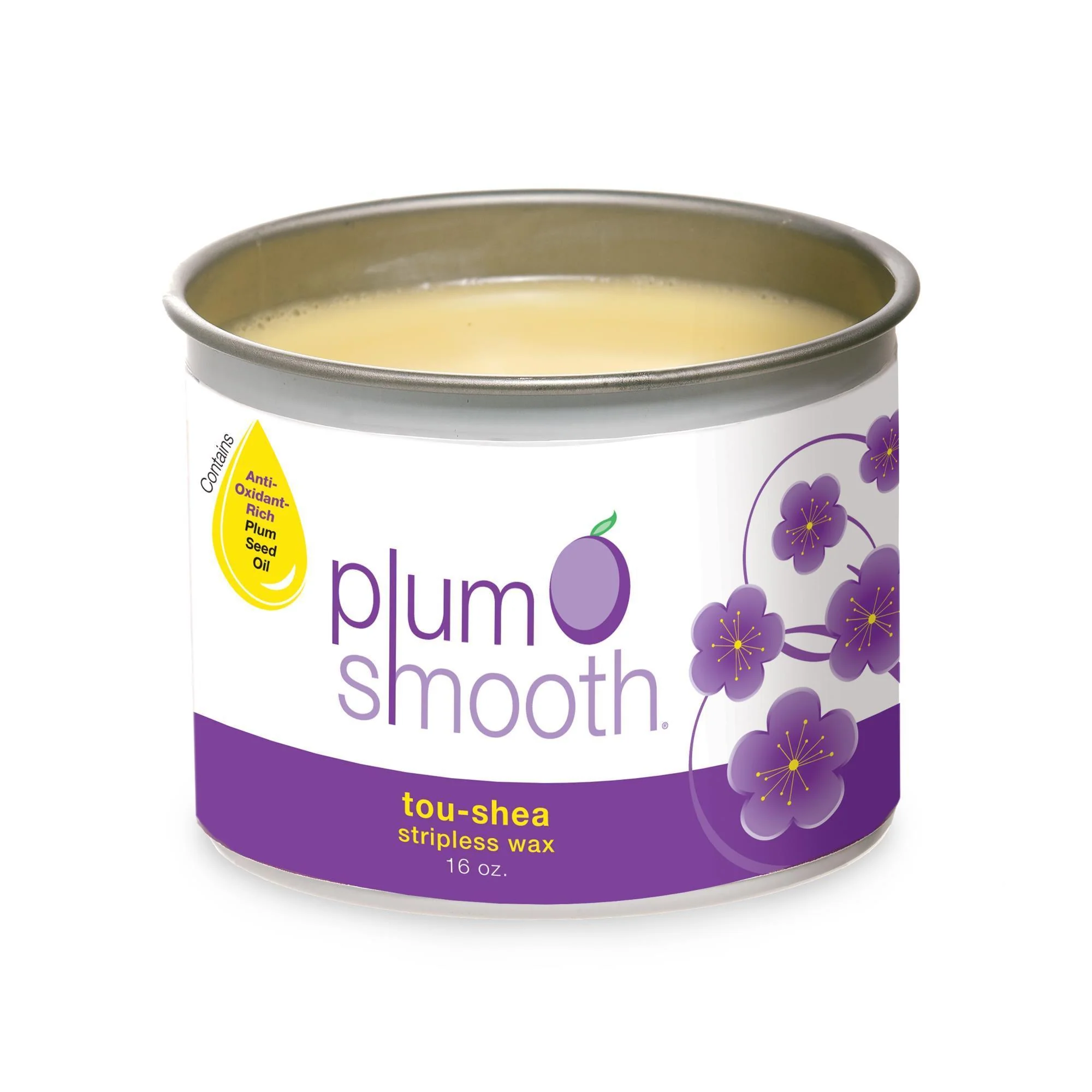 Plum Smooth Hard Wax, Tou-Shea Cashmere, 16 oz