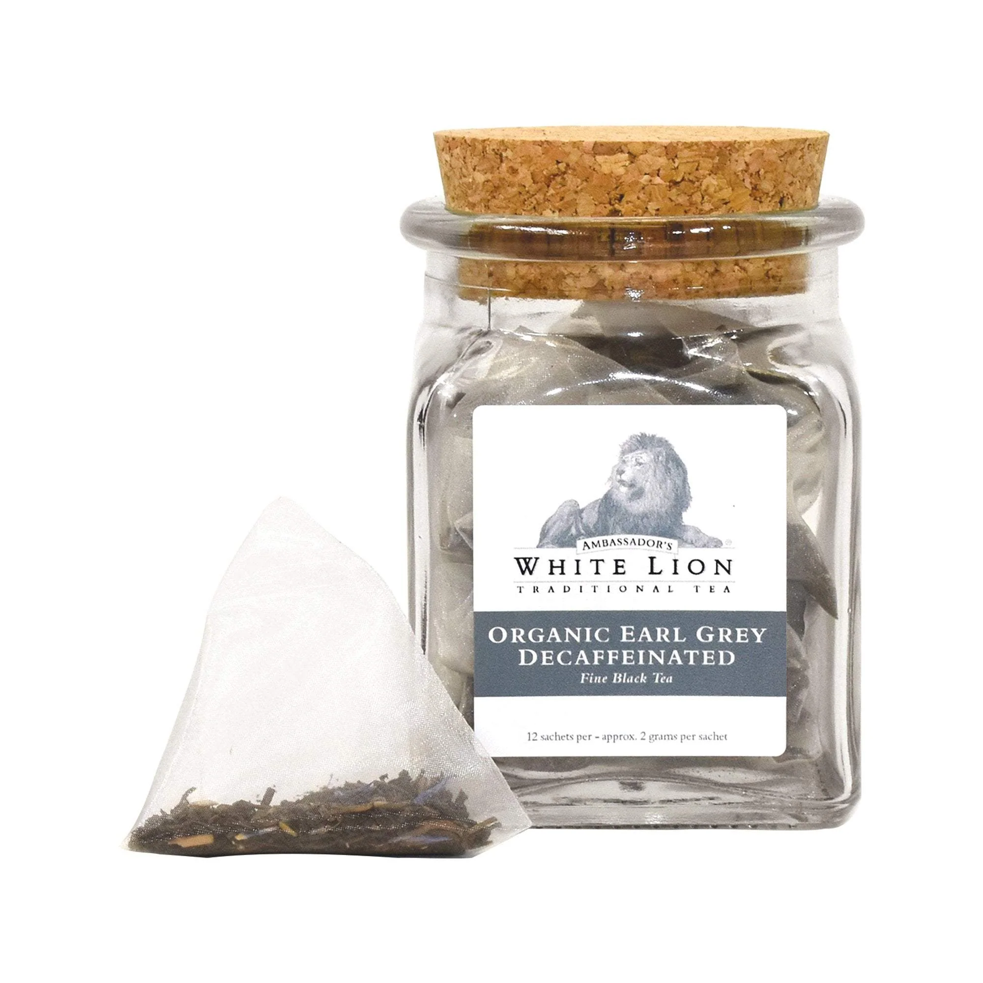 White Lion Tea, Organic Earl Grey Decaf Green Tea