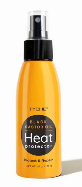 Tyche Heat protector Black Castor Oil Spray 4oz