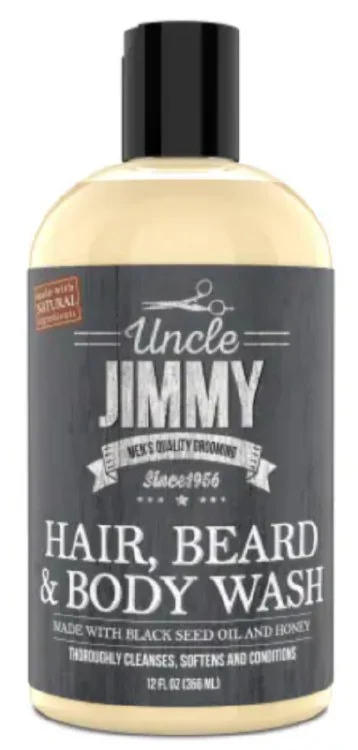 Uncle Jimmy Hair, Beard and Body Wash 12oz