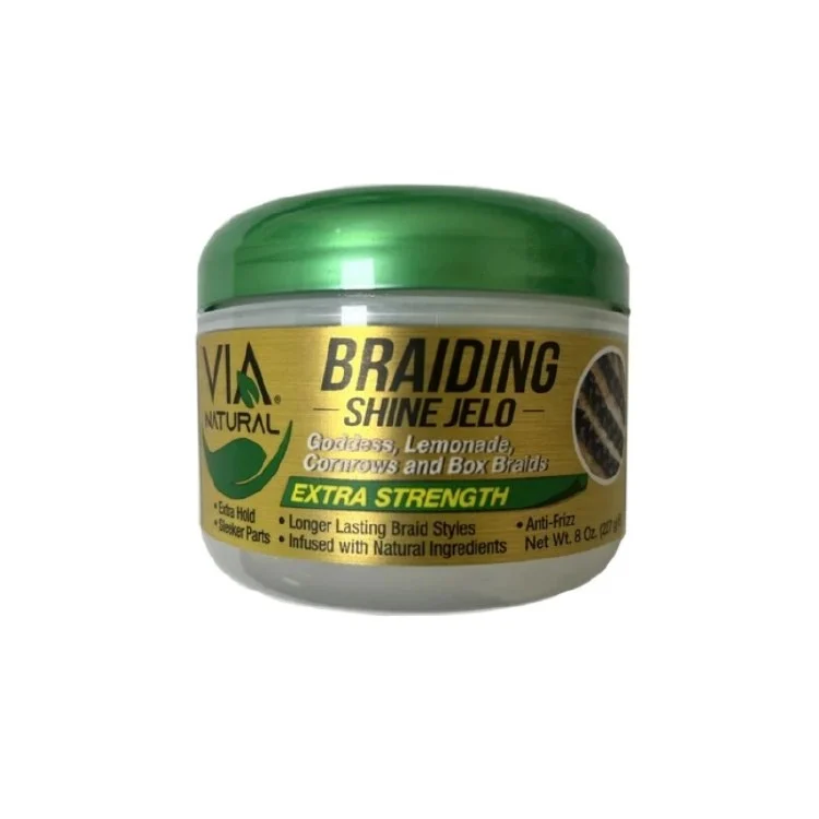 Via Natural Braiding Shine Jelo Extra Strength 8oz