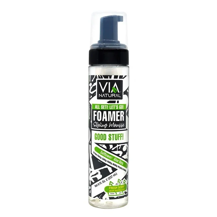 Via Natural Good Stuff Foamer Styling Mousse 8oz