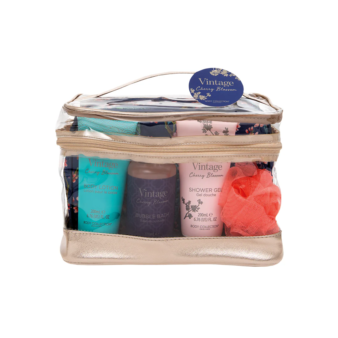 Vintage Vanity Case & Makeup Bag Set – Beauty Outlet