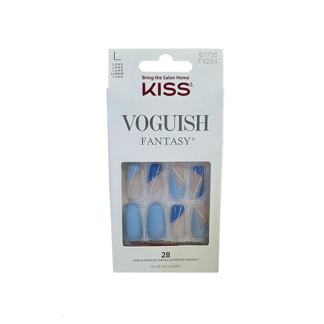 Kiss Voguish Fantasy 28 Long Nails 87735 FV25X – Beauty Outlet