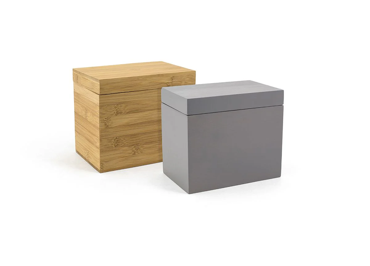 FOH Bamboo Rectangle Ice Bucket, 2 qt, 2 ct