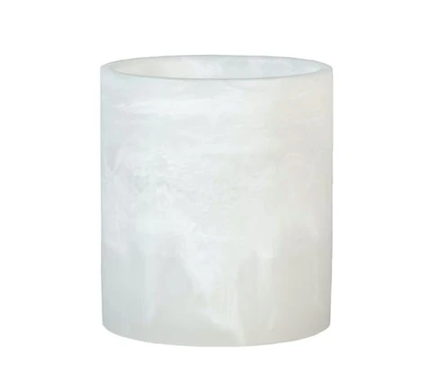 White Textured Resin Candle Holders, 6 ct