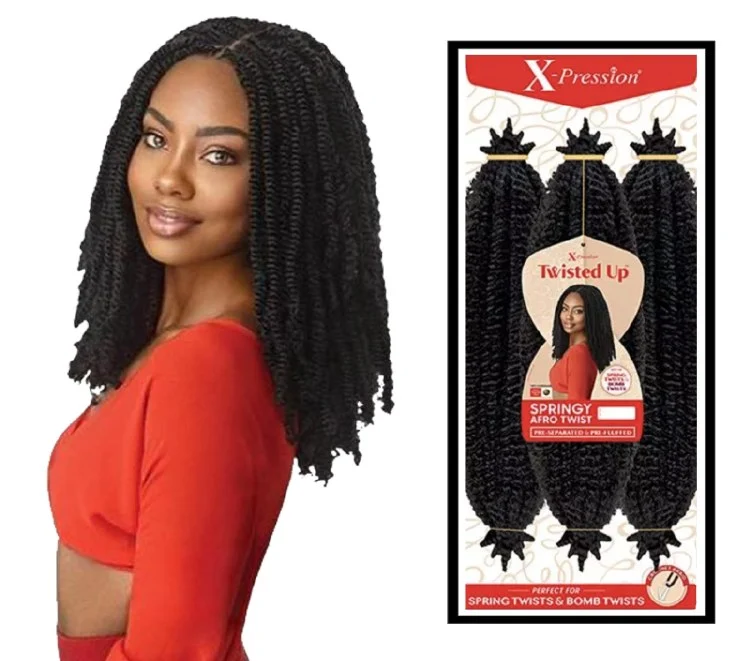 X-Pression 3X Springy Afro Twist 16 Inch - # 2T1B/425