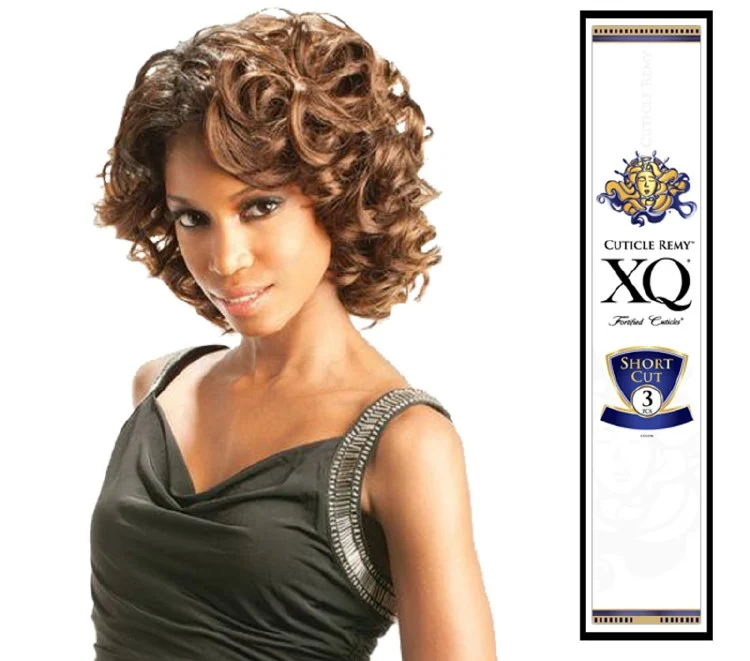XQ Short Cut Remy Glam Roll 3pc - # OM23033